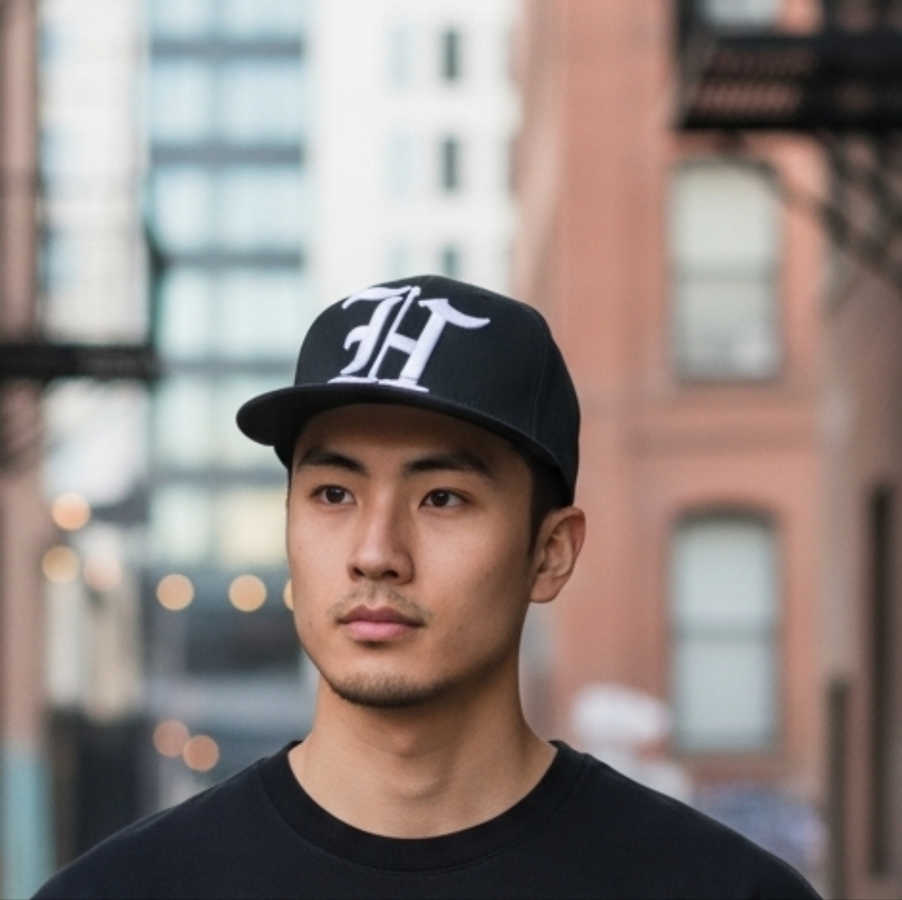 Hustler Hollywood Black Flexfit Cap